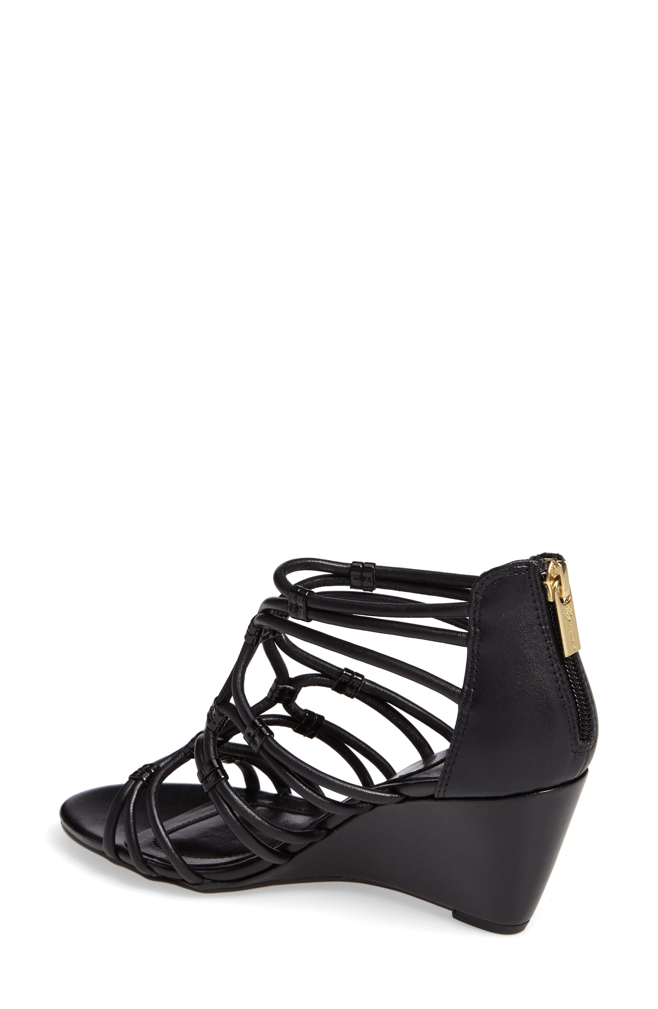 Isolá Floral Strappy Wedge Sandal, Alternate, color, 