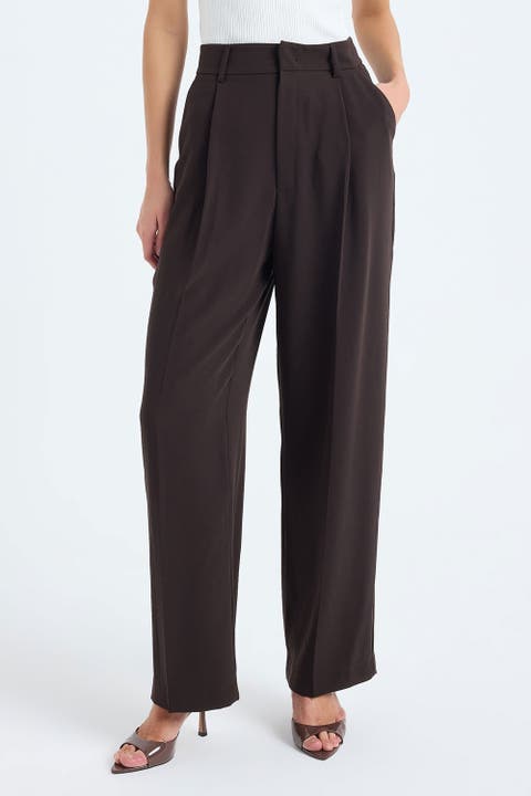 Nevara High-Waist Wide-Leg Palazzo Trousers