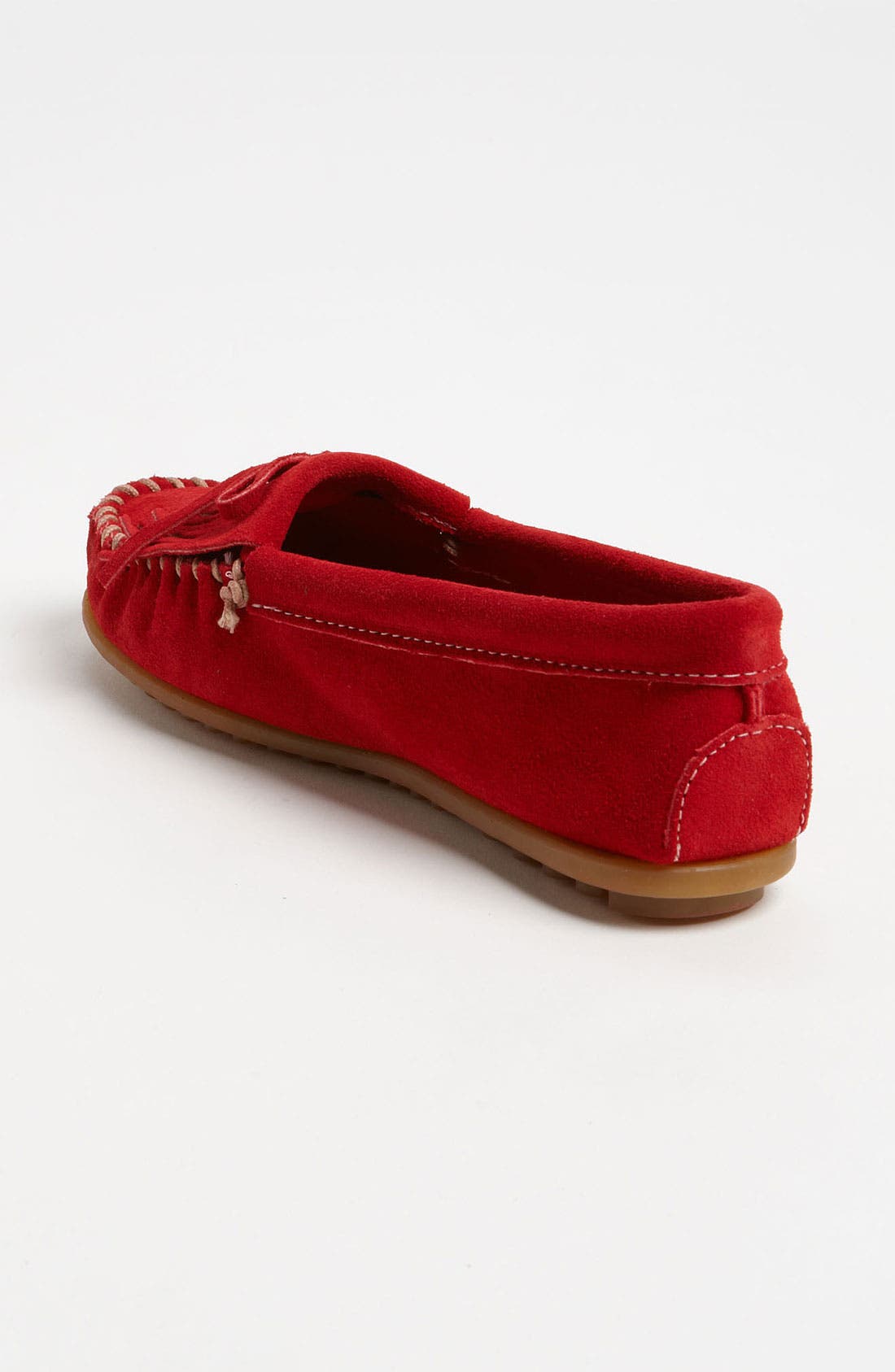 Kilty Suede Driving Shoe, Alternate, color, RED