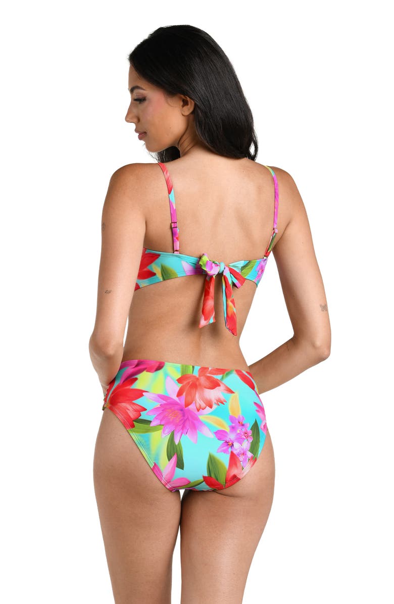 La Blanca Sunset Botanica Bandeau Bikini Top, Alternate, color,