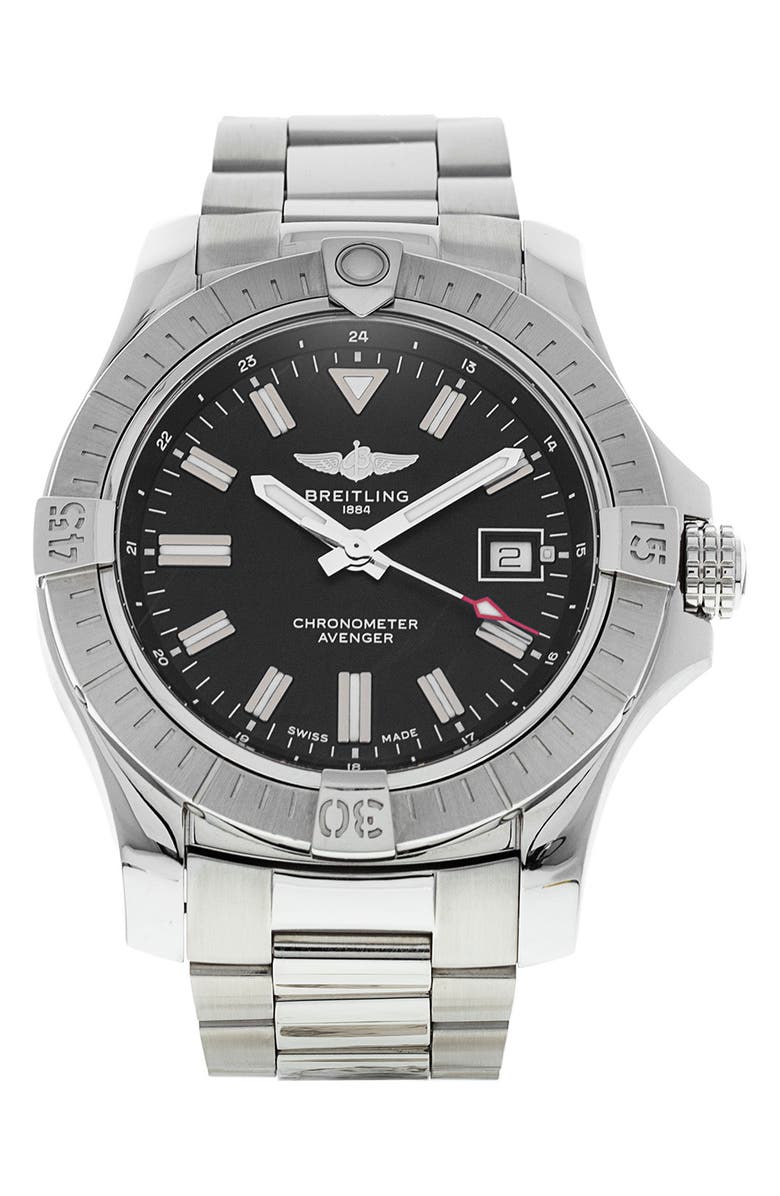 Watchfinder & Co. Breitling Preowned Avenger Automatic 43 Bracelet Watch, 43mm, Main, color, 