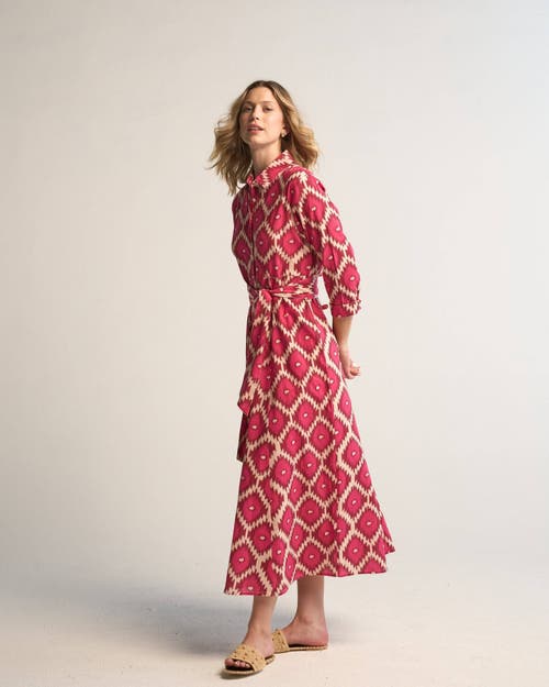 Guadalupe Design Luciana Ikat Multi Dress In Pink