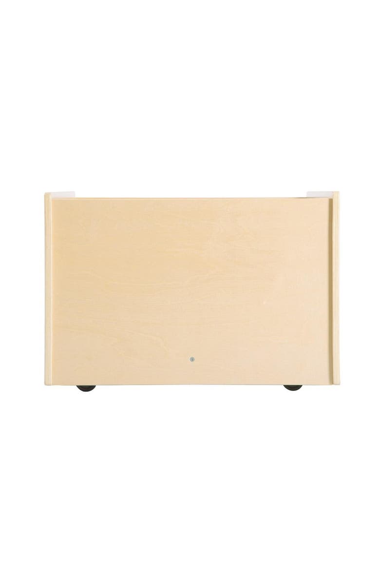 4-Sided Block Storage Box on Wheels, Alternate, color, Brown
