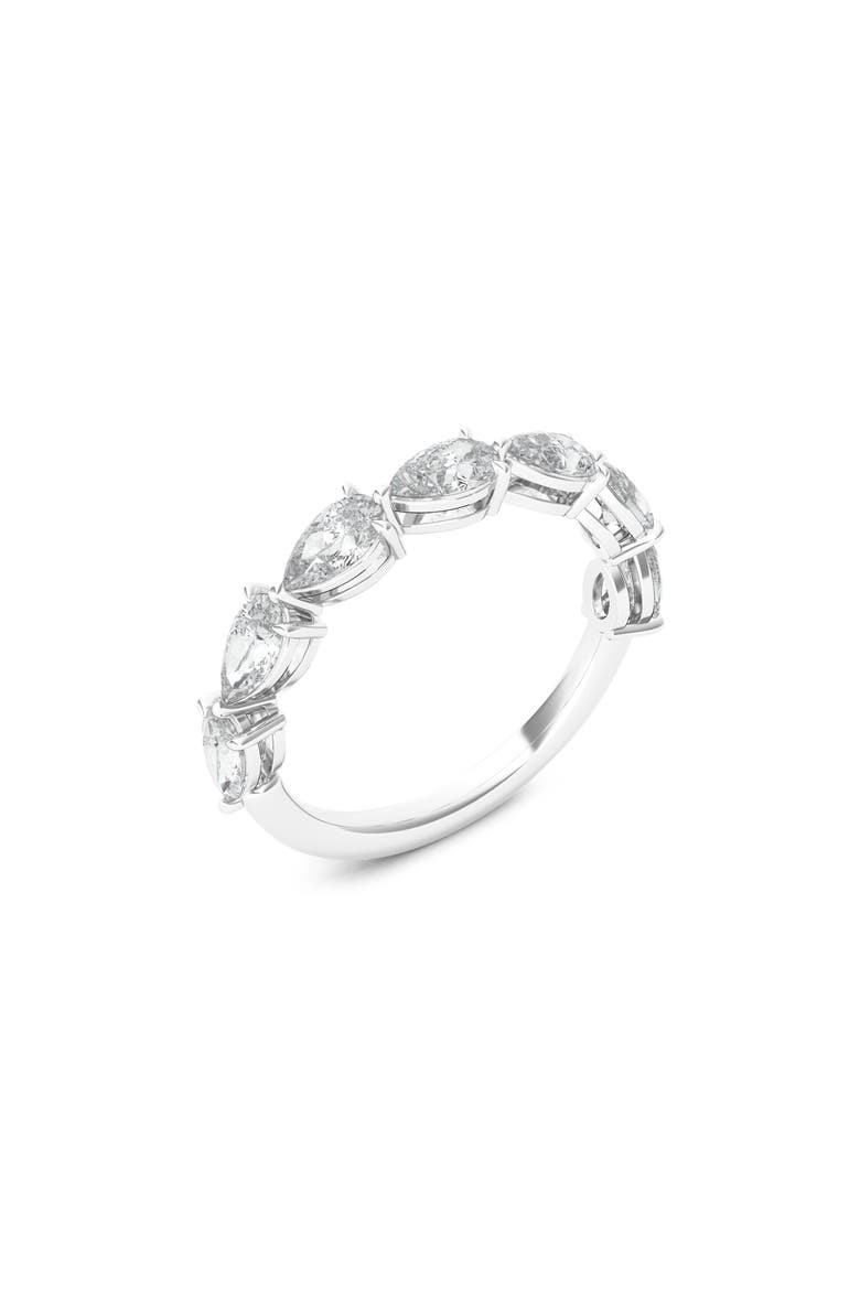 Pear Cut Lab Created Diamond Half Eternity Ring video