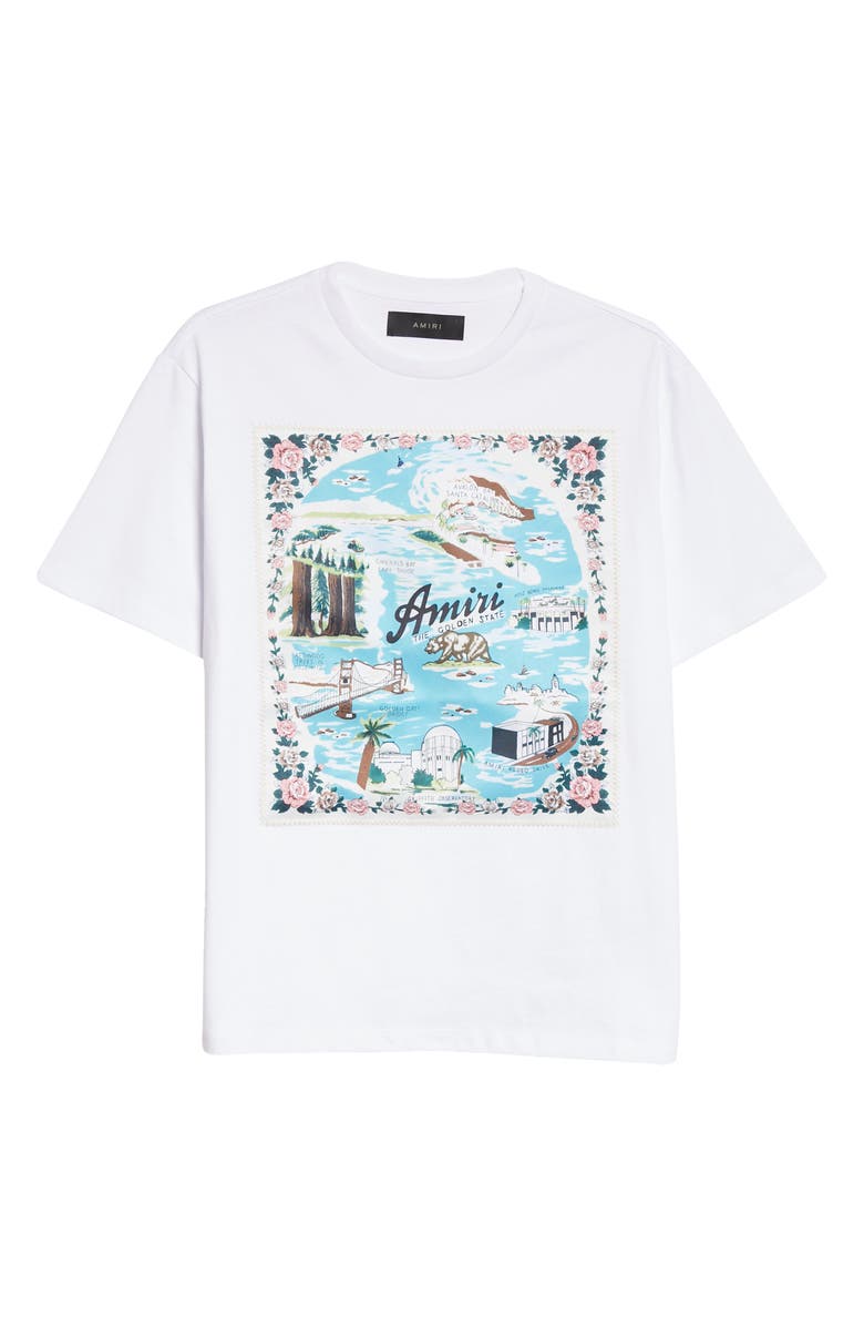 AMIRI California Cotton Graphic Tee, Alternate, color,