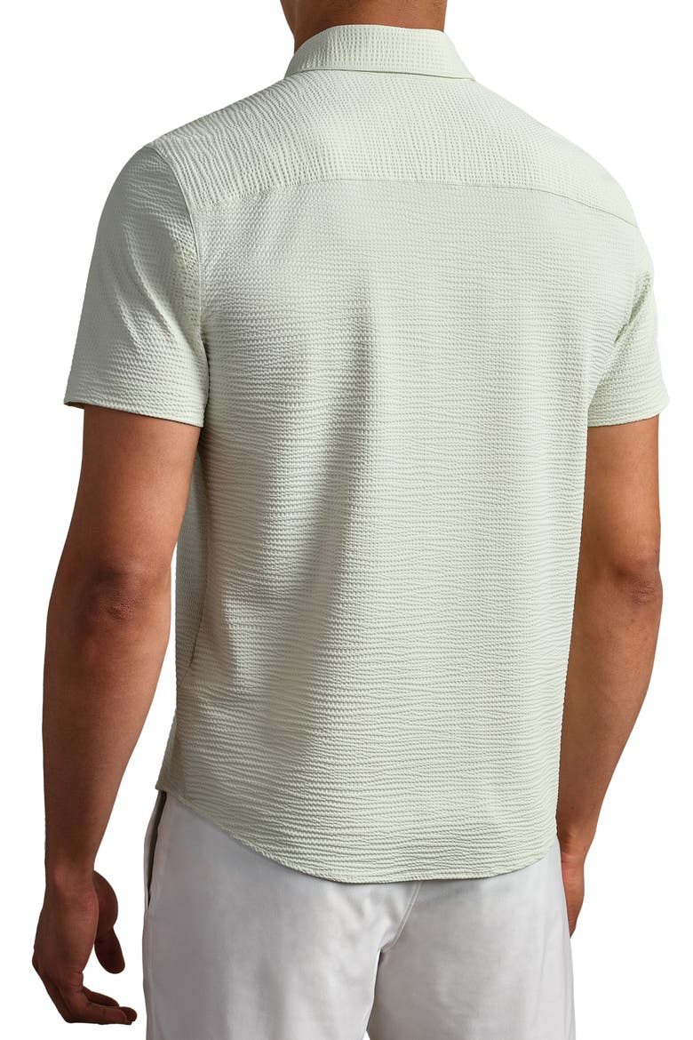 Commuter Seersucker Short Sleeve Button-Up Shirt, Alternate, color, COOL MINT