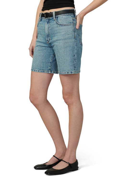 Shop Joe's The Joey Longline Denim Cuffed Shorts In Composure