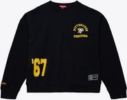 Mitchell & Ness Women's Mitchell & Ness  Black Pittsburgh Penguins Crewneck Sweatshirt