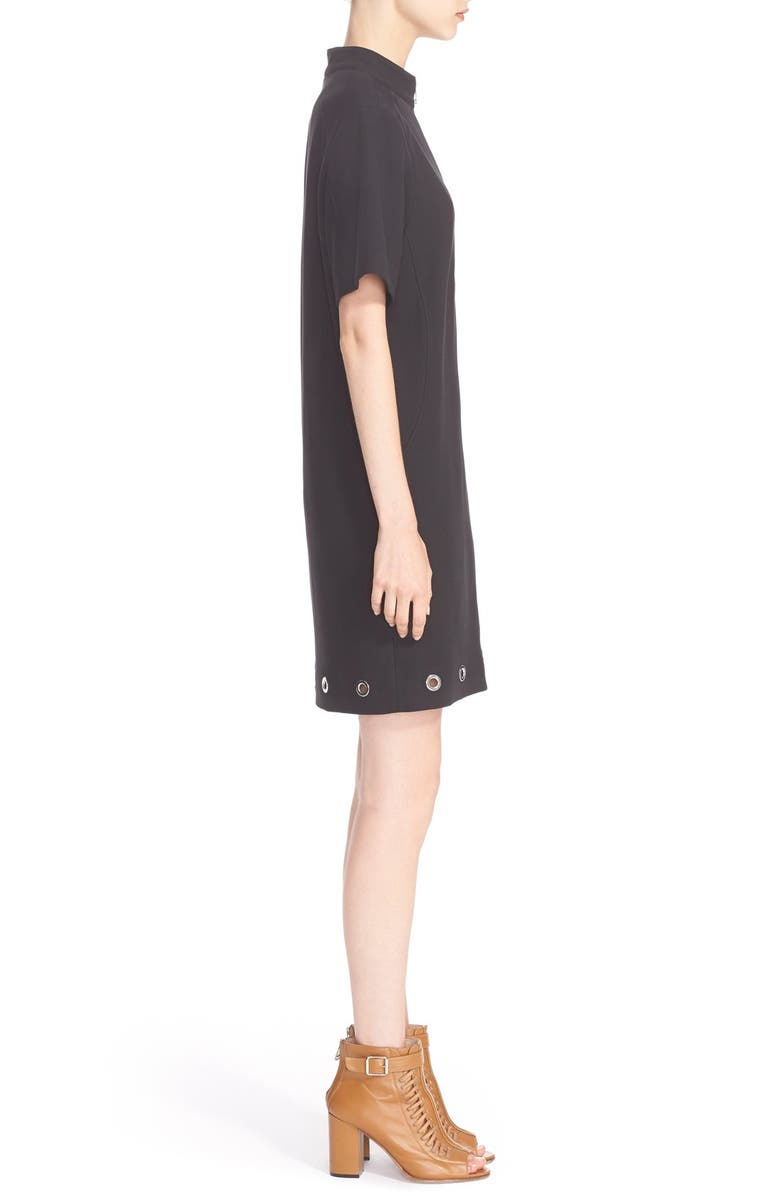 Belstaff Grommet Detail Stretch Cotton Shift Dress, Alternate, color,
