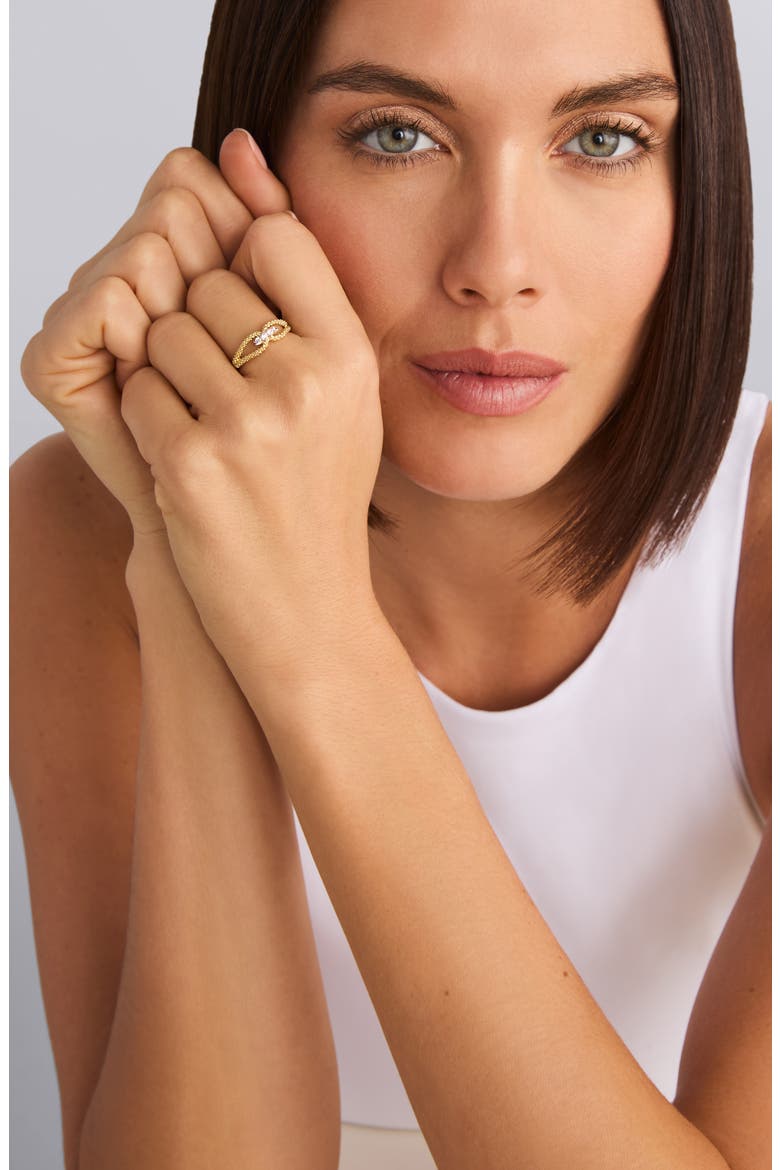 Superfine Signature Caviar Diamond Station Ring, Alternate, color, GOLD DIAMOND