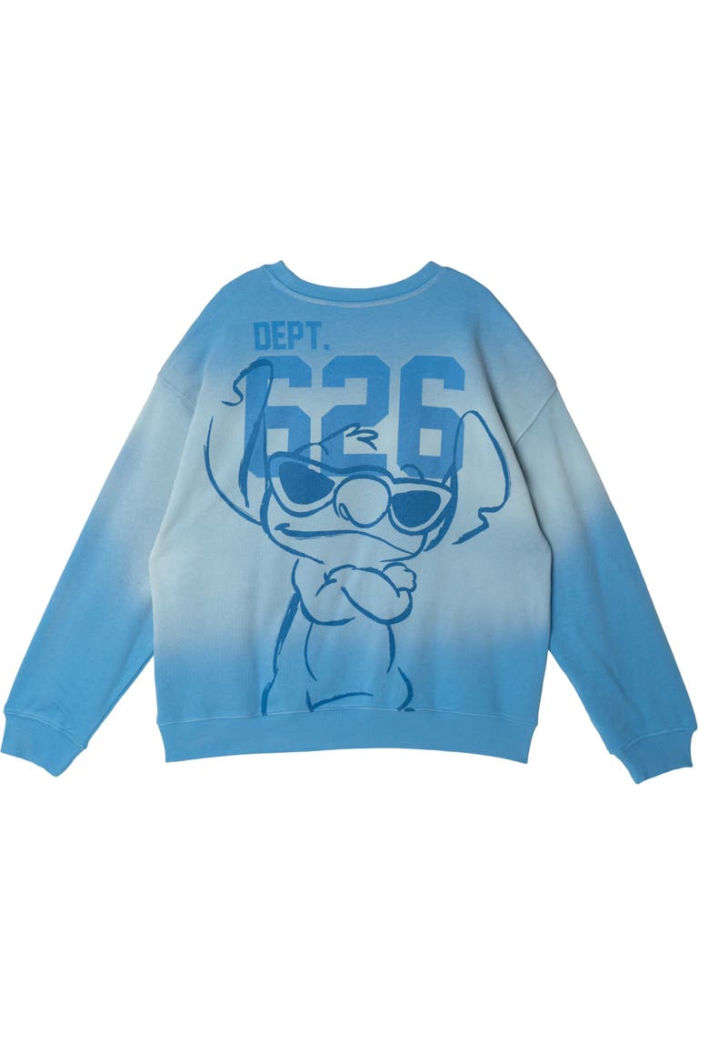 Lilo & Stitch Loungewear Sweatshirt, Alternate, color, Sky Blue Stitch
