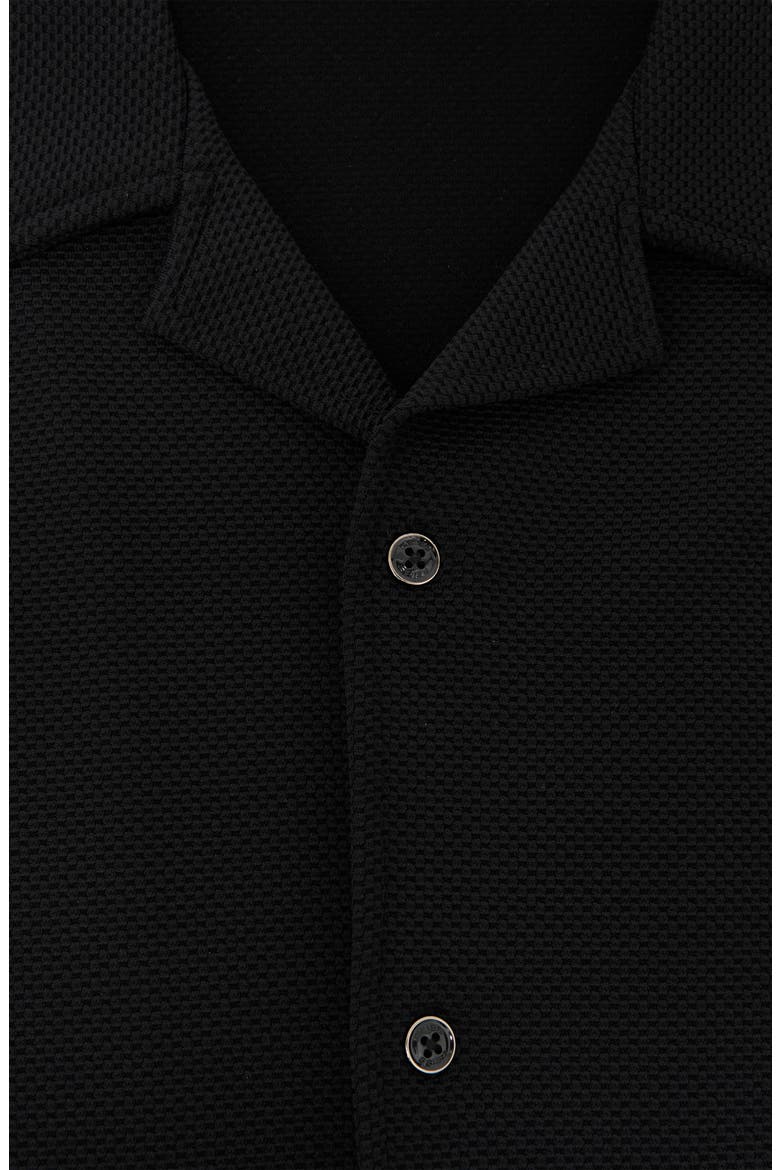 Cedric Camp Shirt, Alternate, color, BLACK