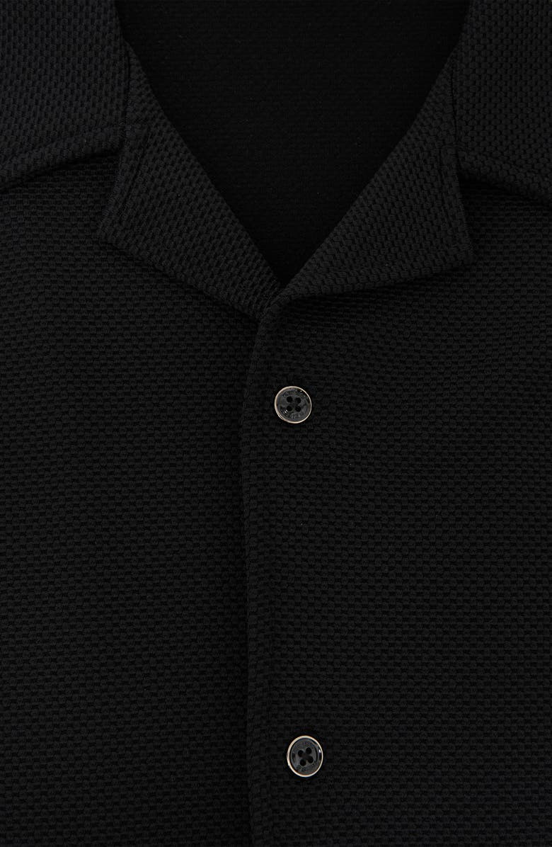 Reiss Cedric Camp Shirt, Alternate, color, Black