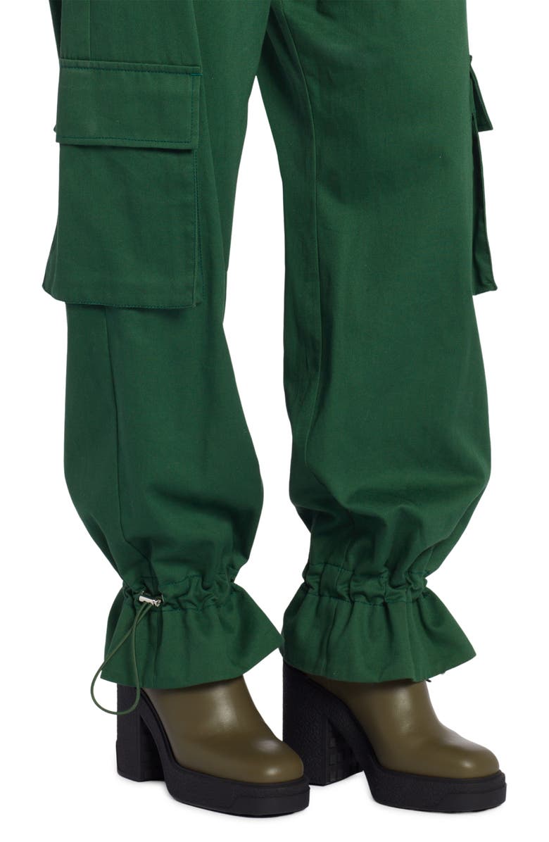 Moncler Genius Women's Drawstring Cotton Cargo Pants, Alternate, color,