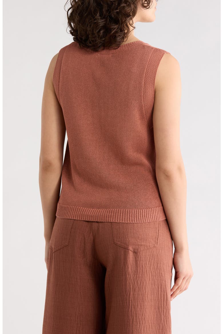 Knit Shell Top, Alternate, color, CEDARWOOD