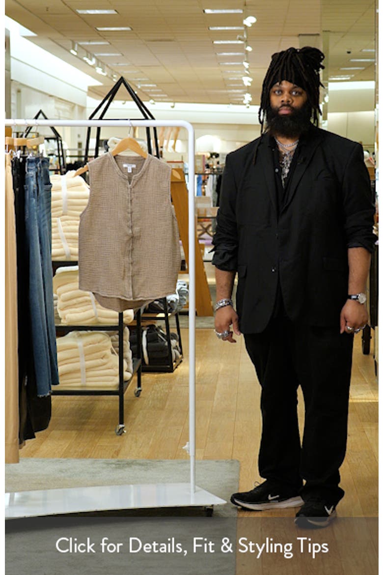 Ava Cotton Gauze Button-Up Tank video
