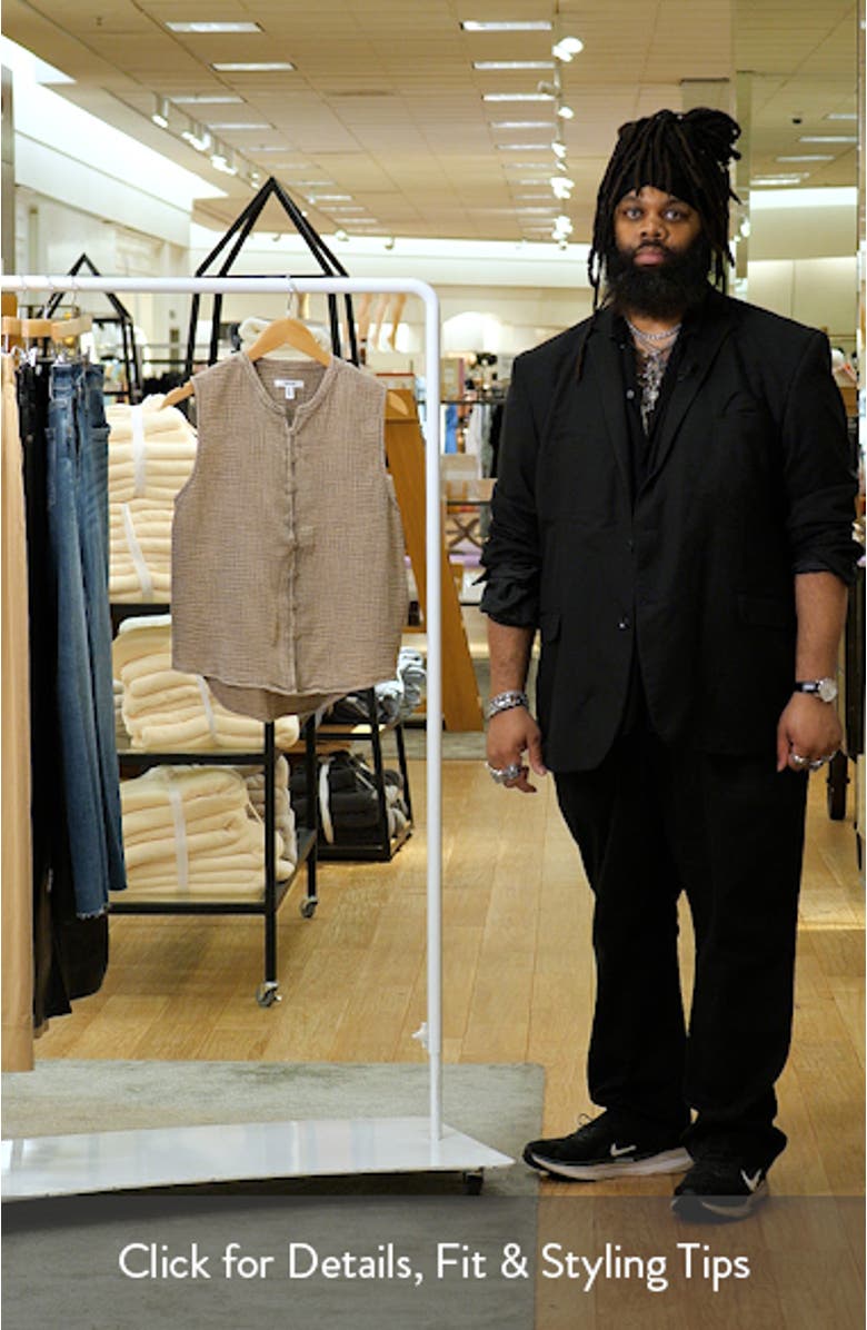 Ava Cotton Gauze Button-Up Tank, sales video thumbnail