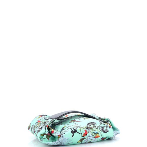 Pre-owned Hermes  Hermes Balusoie Bag Printed Silk And Leather In Multi