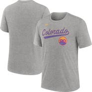Nike Men's Nike  Heather Charcoal Colorado Rockies 2025 City Connect Tri-Blend T-Shirt