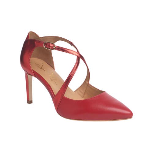 Joan Oloff Shoes Desire Pump In Red