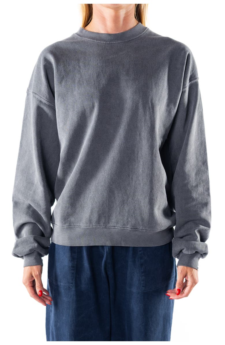 ARIKO Gender Inclusive Post Surf Crew Sweatshirt, Main, color, Sea Grey