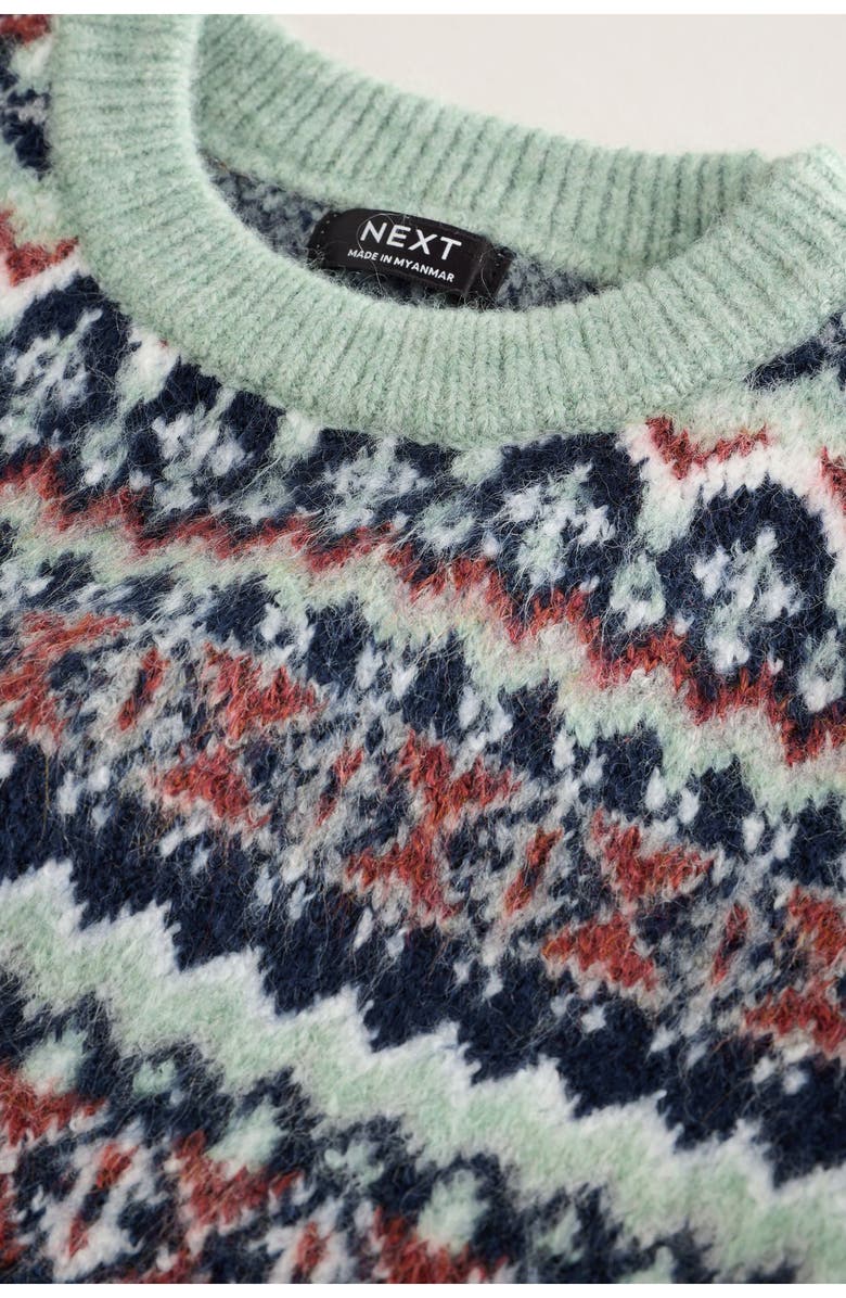 NEXT Kids' Fair Isle Sweater, Alternate, color, Blue