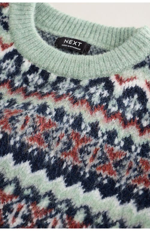 Next Kids' Fair Isle Sweater In Green