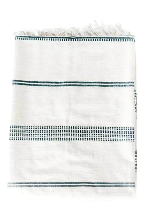 Creative Women Aden Throw in Navy Stripe 