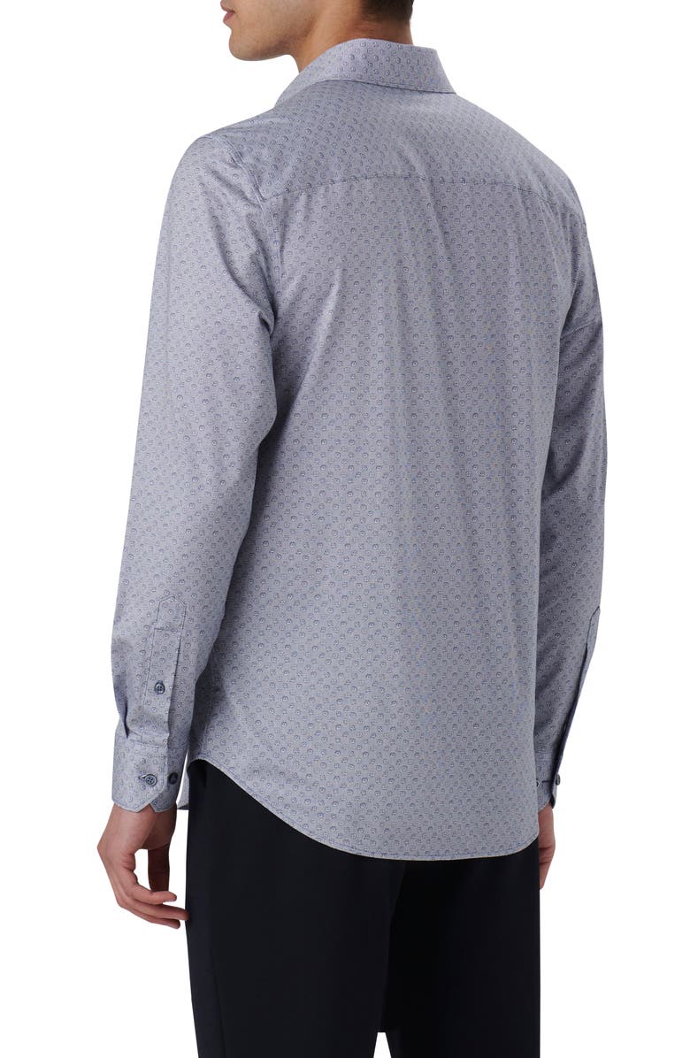 Bugatchi James OoohCotton<sup>®</sup> Geometric Floral Button-Up Shirt, Alternate, color,