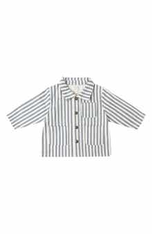 Kids' Pinstriped Organic Cotton Utility Jacket