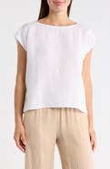 Eileen Fisher Linen Square Top
