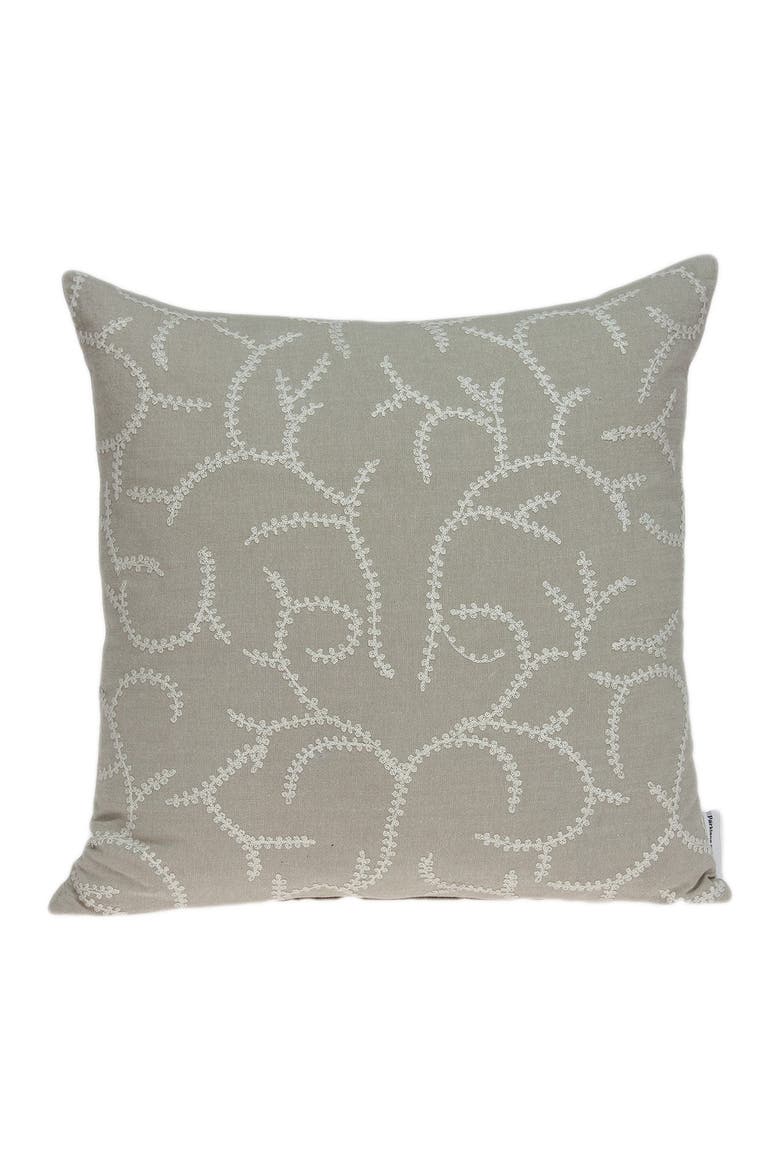 Nabia Transitional Pillow - 20" x 20" - Beige, Main, color, BEIGE