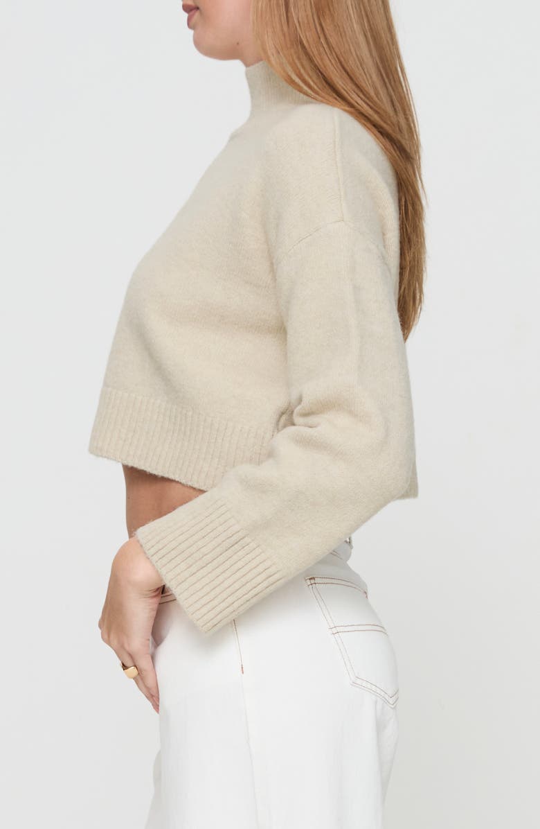 Princess Polly Carrie Jane Mock Neck Wool Blend Crop Sweater, Alternate, color, 
