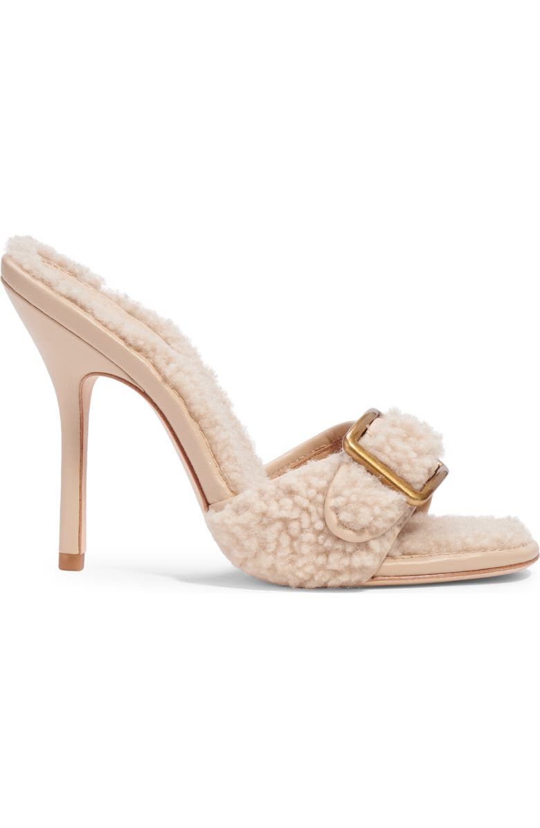 COACH Genuine Shearling Sandal, Alternate, color,