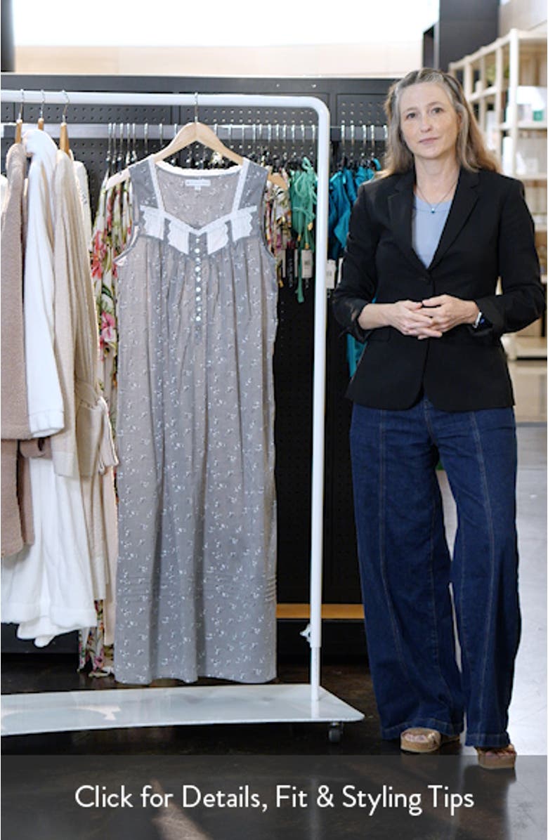 Sleeveless Cotton Ballet Nightgown, sales video thumbnail