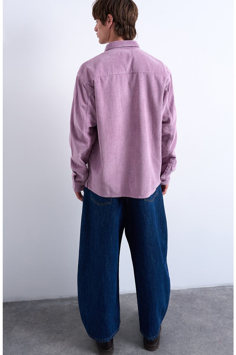 Regular Fit Corduroy Button-Up Shirt, Alternate, color, LILAC