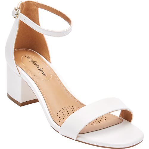 Comfortview The Orly Sandal In White