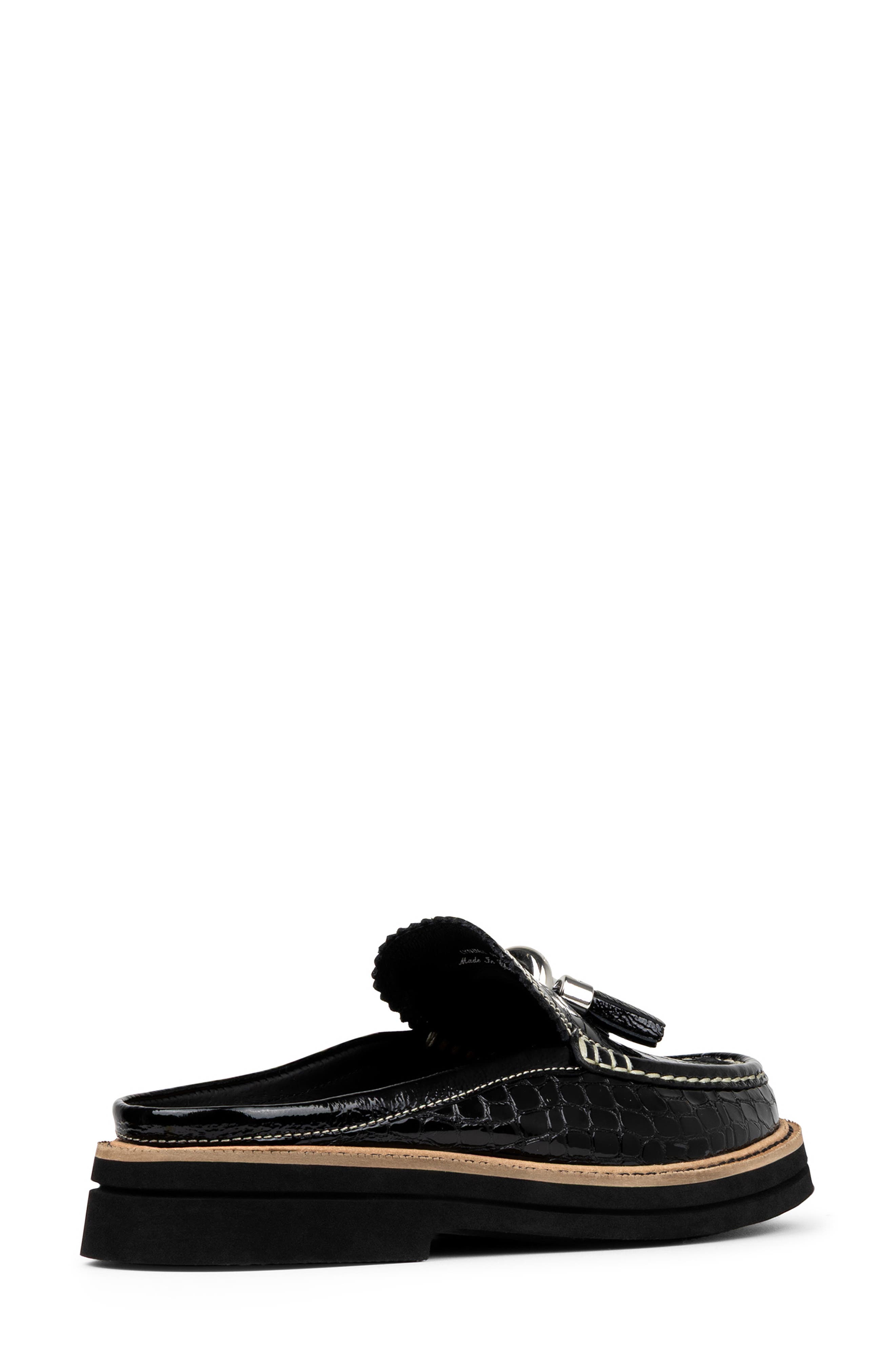 Donald Pliner Mule Tassel Loafer, Alternate, color, Black