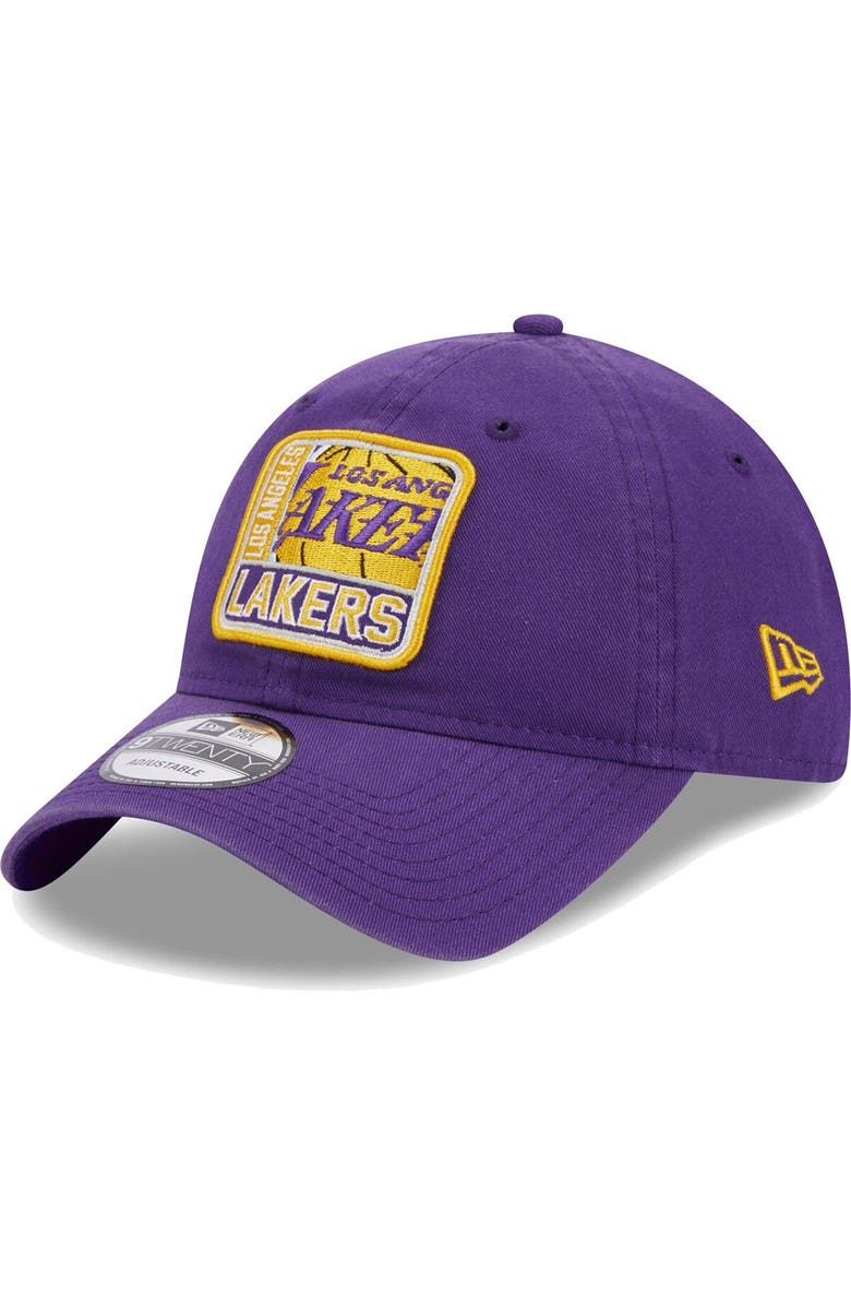 New Era Men's New Era Purple Los Angeles Lakers Mix 9TWENTY Adjustable Hat, Main, color, 