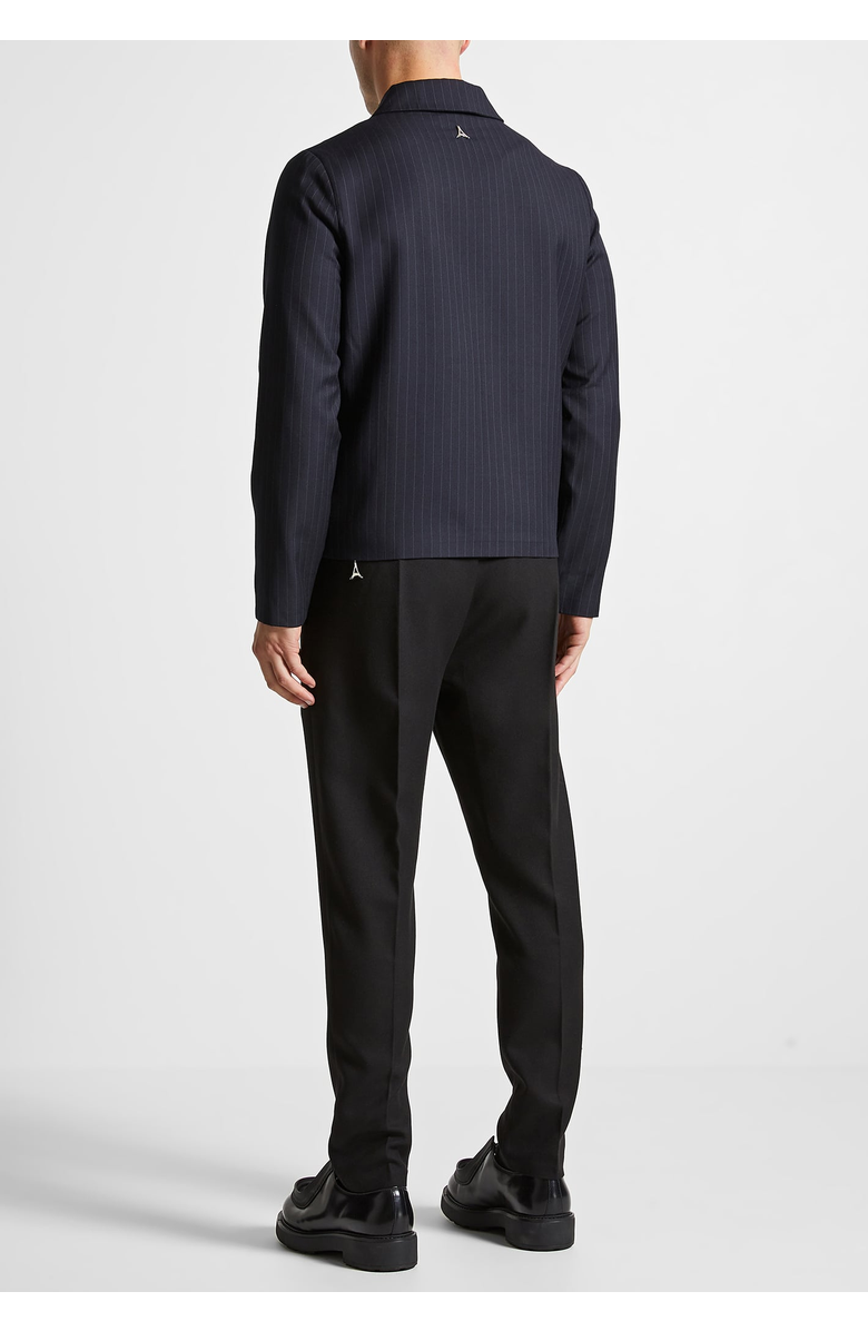 Manière De Voir Pinstripe Tailored Jacket, Alternate, color, Navy