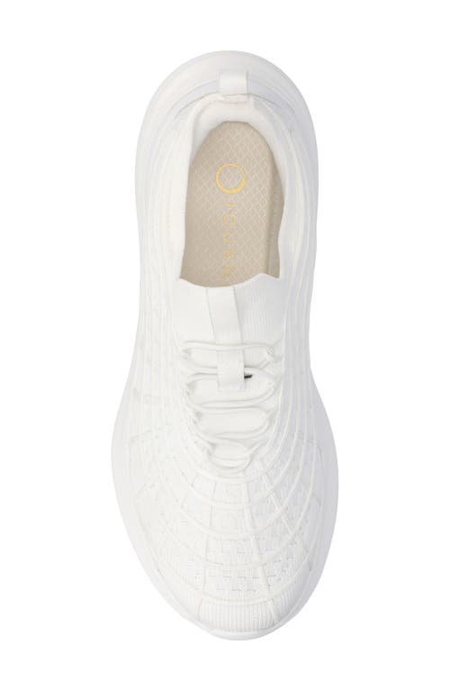 Shop Journee Collection Dasha Knit Sneaker In White