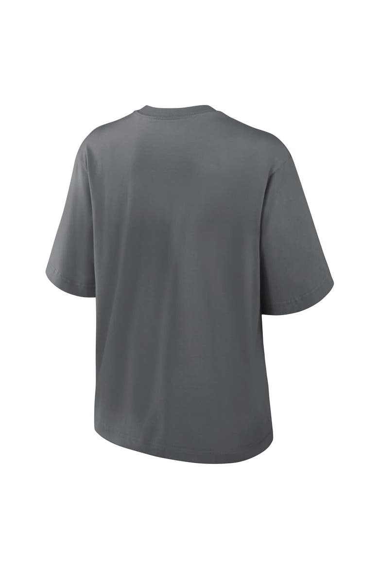 Women's Nike Charcoal Las Vegas Raiders Glory Arch Boxy T-Shirt, Alternate, color, Charcoal