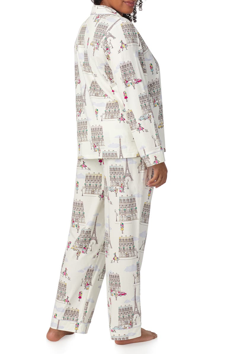 BedHead Pajamas Print Stretch Organic Cotton Jersey Long Pajamas, Alternate, color, Lets Go Shopping