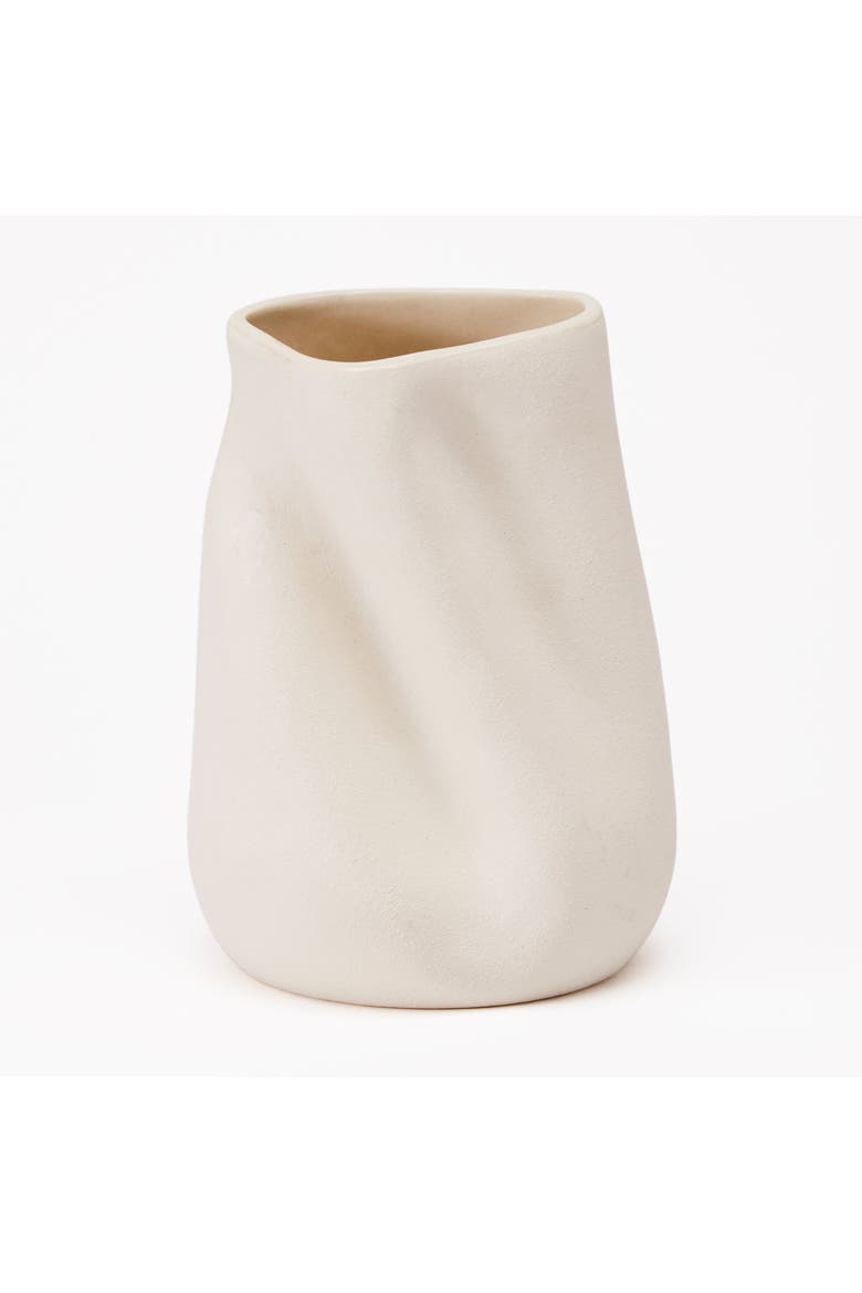 Sabine Vase, Alternate, color, Raw Blanc - Medium