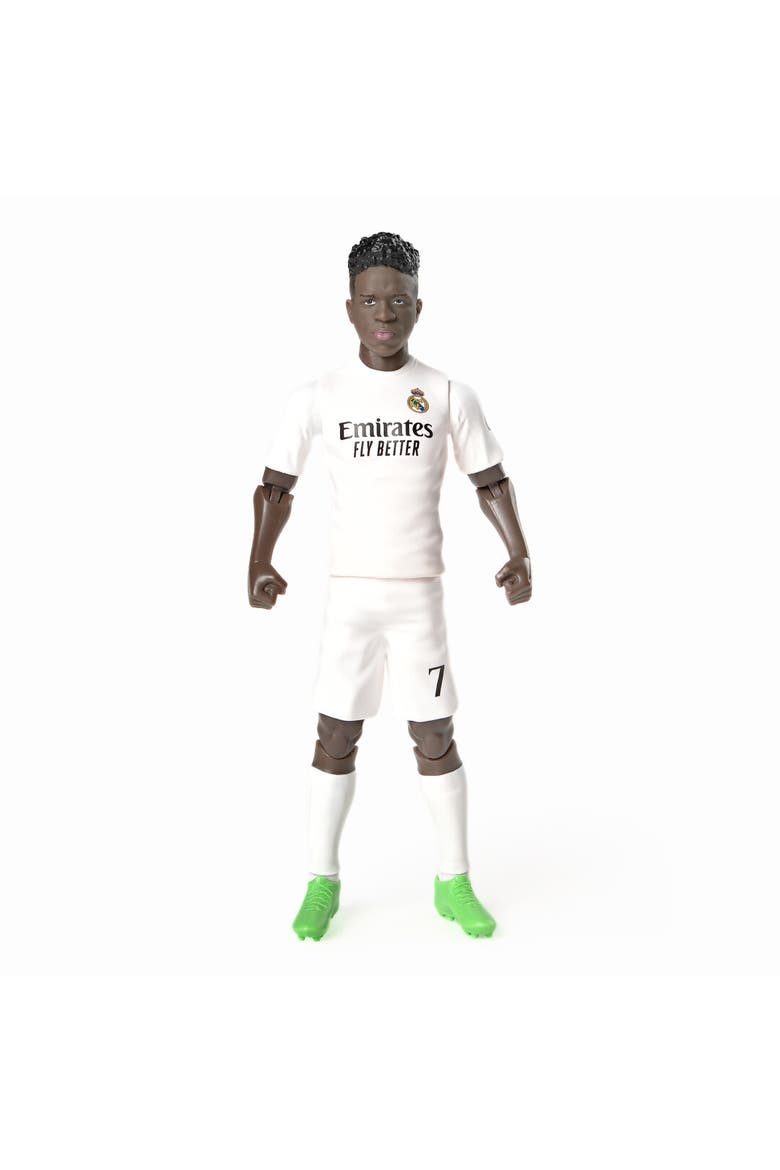 SOCKERS Real Madrid CF Vinicius Junior 8" Collectible Soccer Action Figure, Alternate, color, White