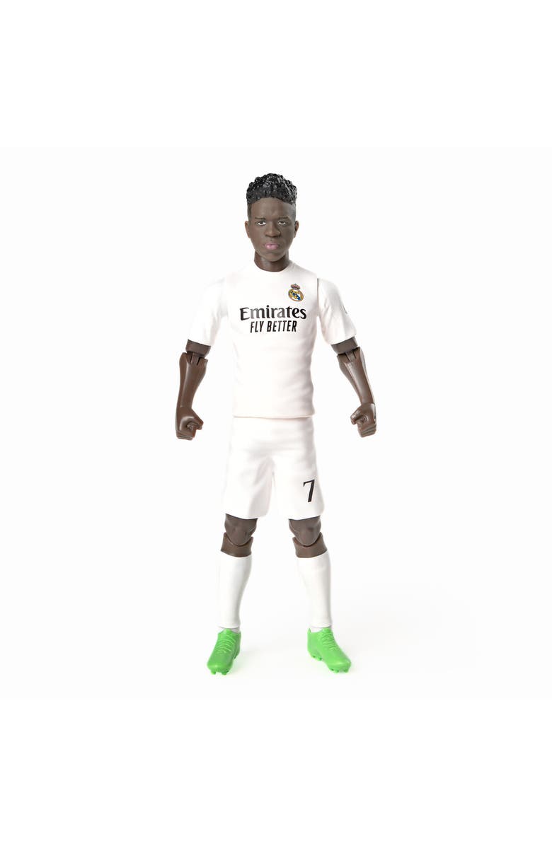 Banbo Toys SOCKERS Real Madrid CF Vinicius Junior 8" Collectible Soccer Action Figure, Alternate, color, White