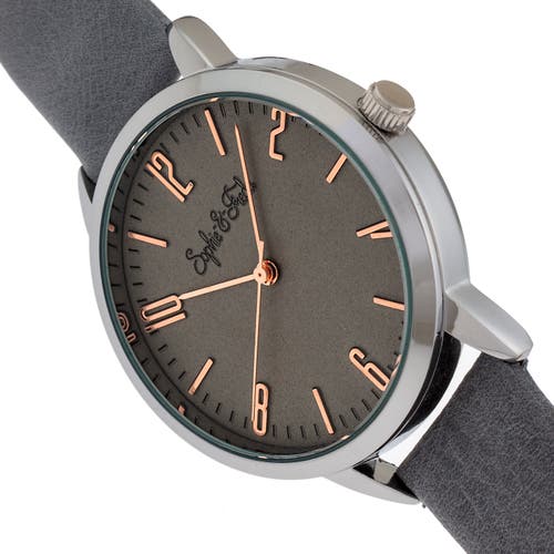 Sophie And Freda Vancouver Quartz Grey Dial Ladies Watch Sf4902 In Grey