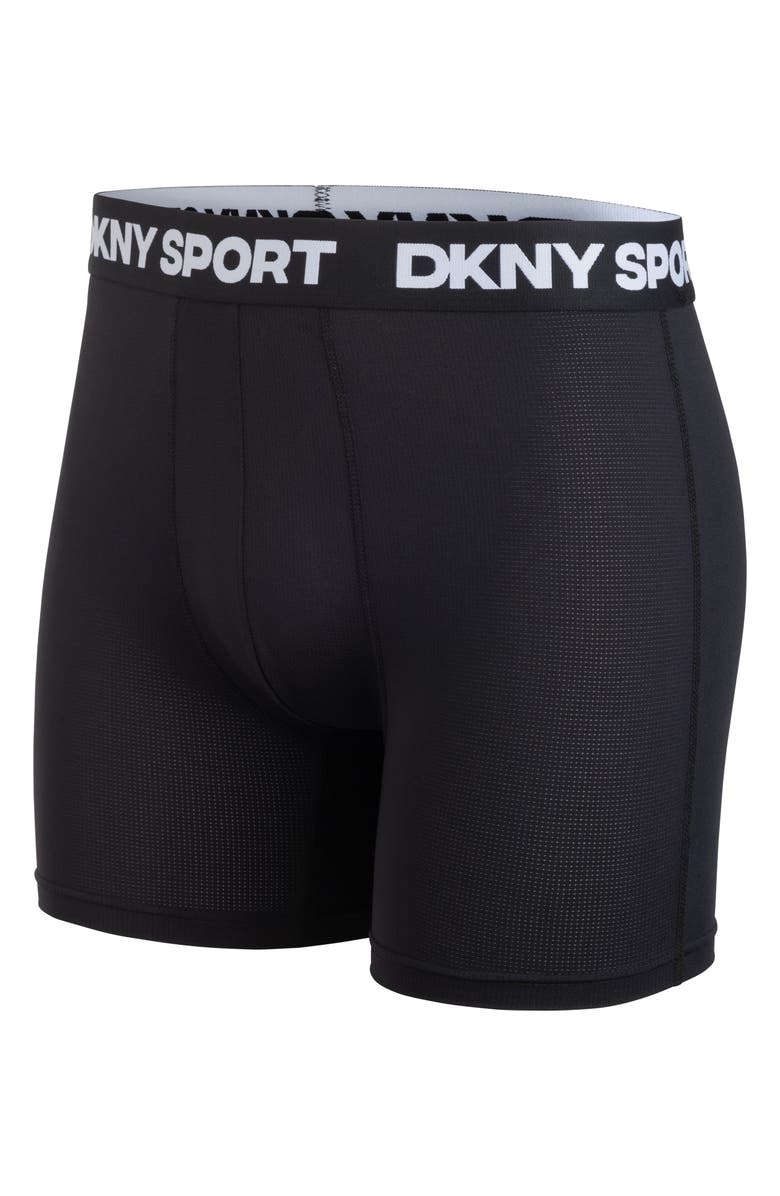 DKNY Pack of 4 Boxer Briefs, Alternate, color, Black/Black/Black/Black