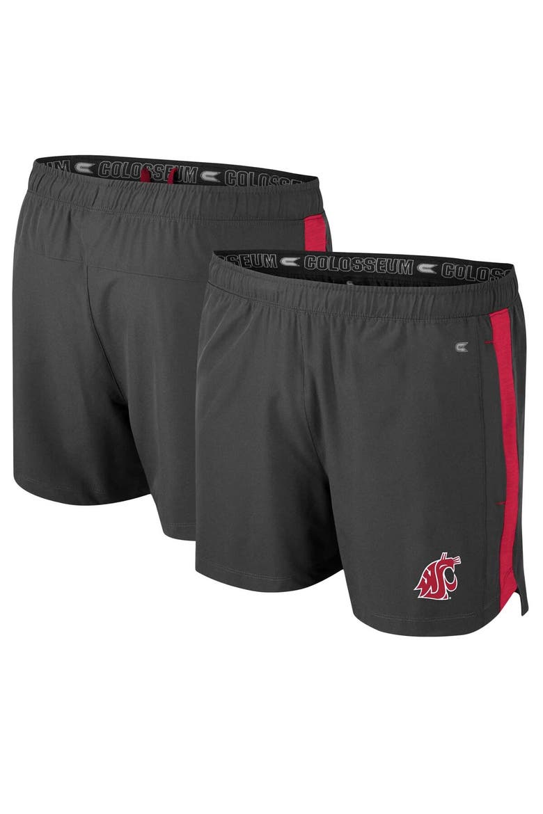 Men's Colosseum Charcoal Washington State Cougars Langmore Shorts, Main, color, Charcoal