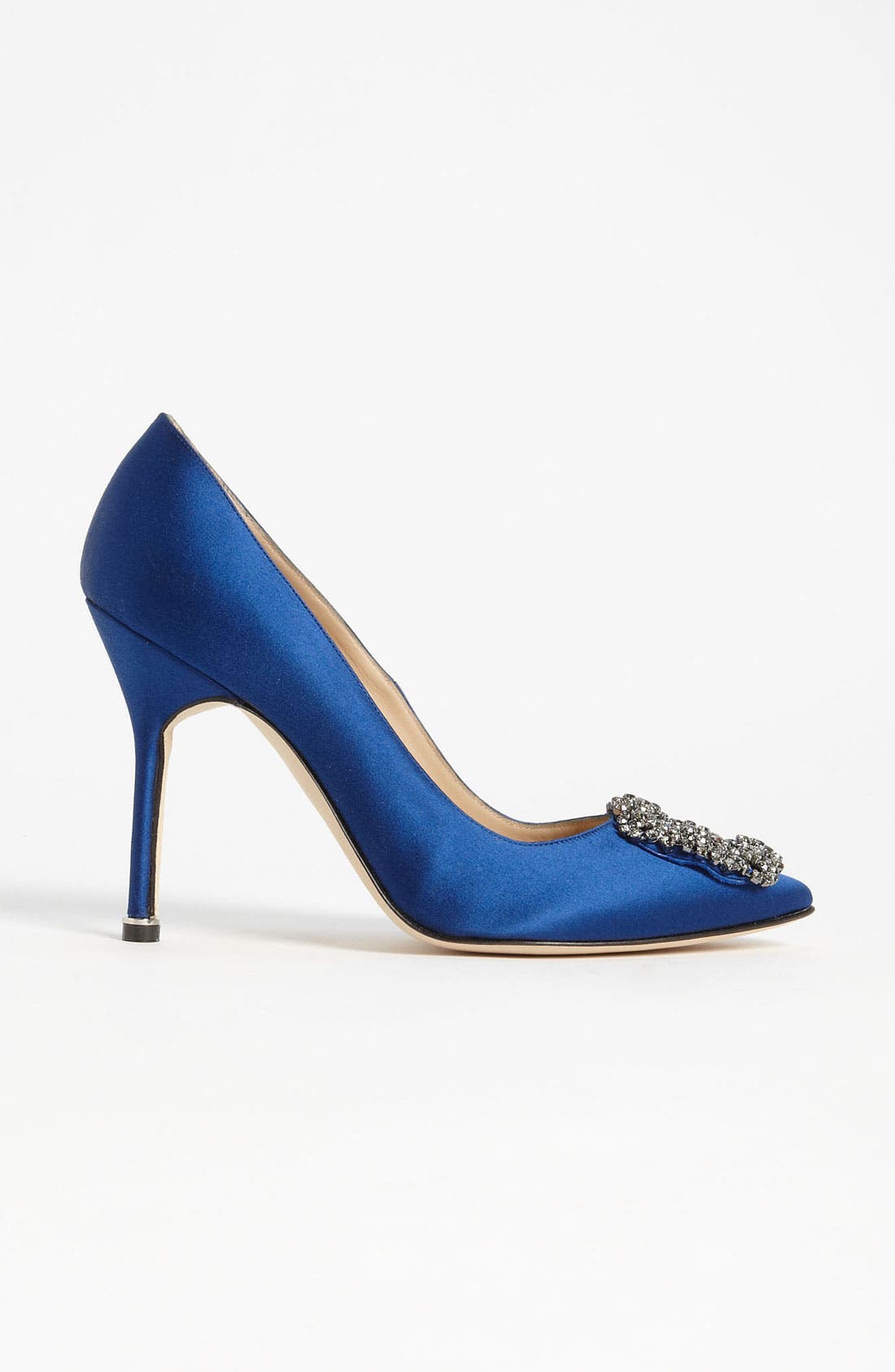 Manolo Blahnik Hangisi Pointed Toe Pump, Alternate, color, 